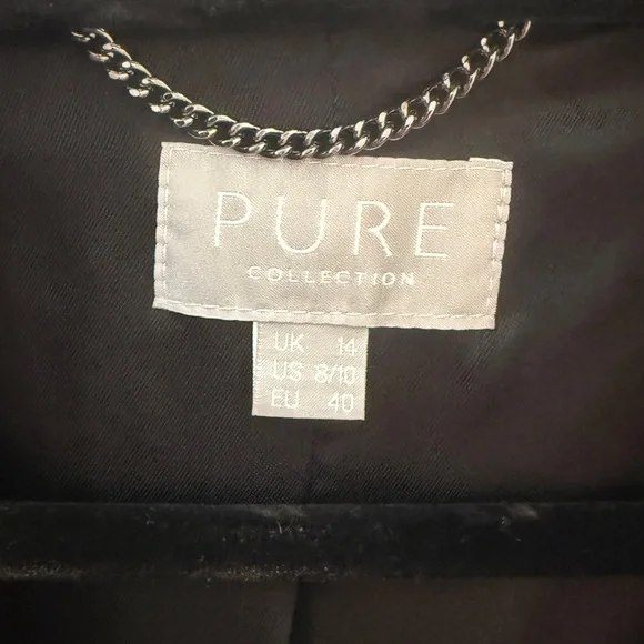 ✨ PURE Collection Multi Tweed Gold Lurex Blazer UK14 US8/10 ✨ - Picture 3 of 14